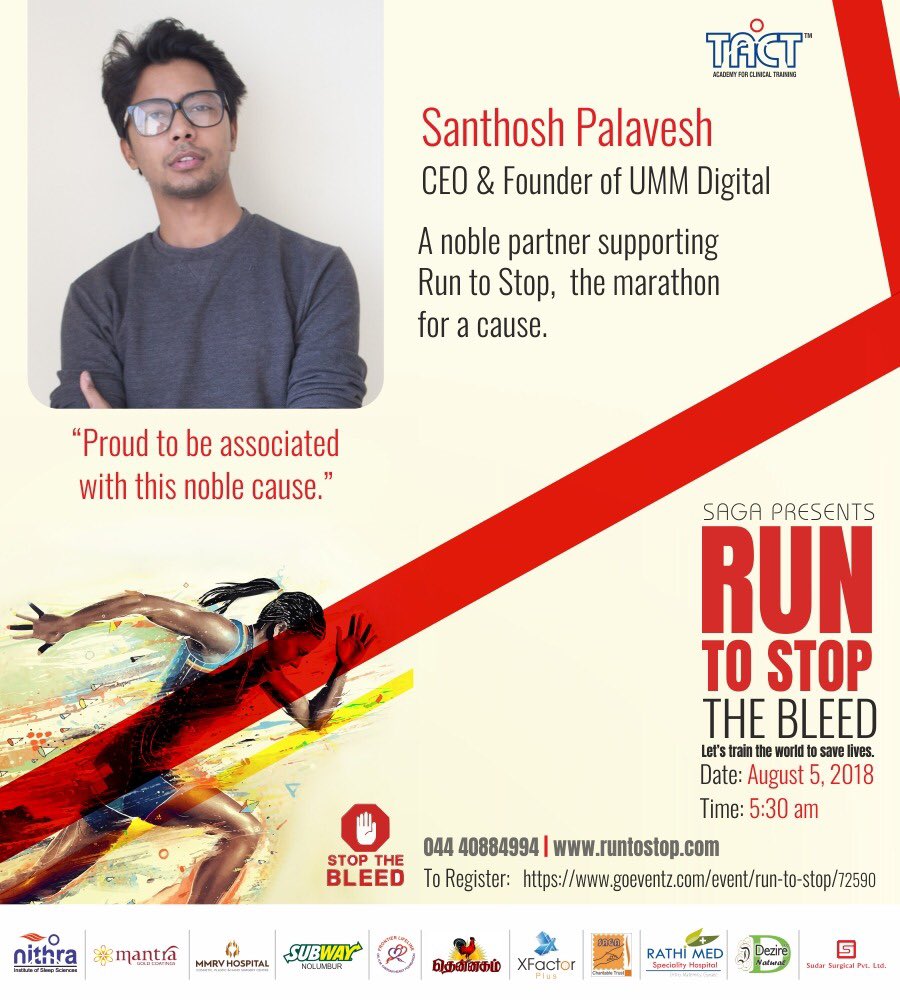 dr_ramakrishnan's tweet photo. #Companies #SeniorExecutives #Students #Entrepreneurs have extended their support and commitment to learn to #Stopthebleed. What better way to express #Corporate &amp; #Individual #SocialResponsibility @tact_academy @srikan2 @icuconsultants https://t.co/G6sBEKvhfS