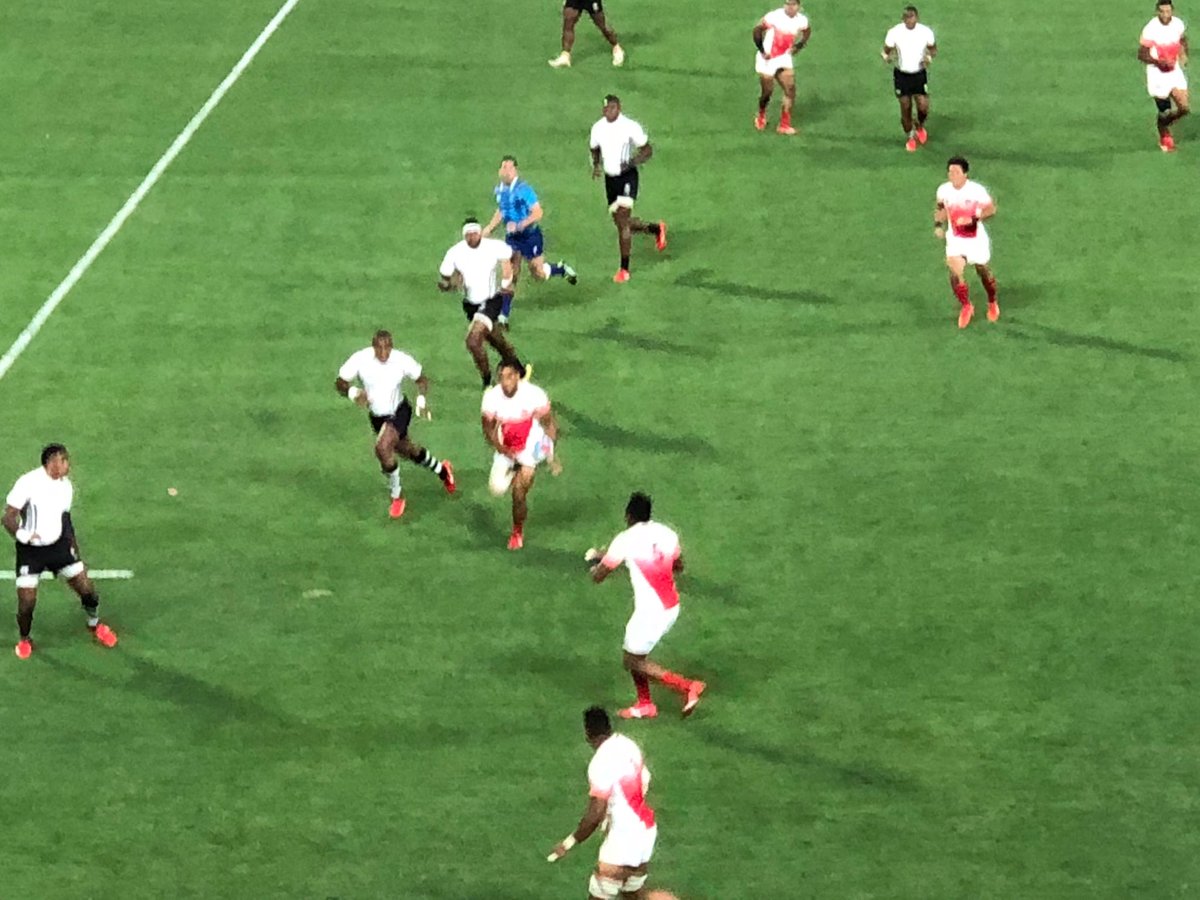 FIJI vs. (Japan)”FIJI” , Something it’s not working .
13 Fijians in the field!! 🤔🤔