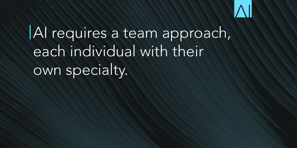 Just like a baseball team has their individual specialists. You need a batter, a catcher, a hitter, AI requires specialists.
#ArtificialIntelligence #MachineLearning