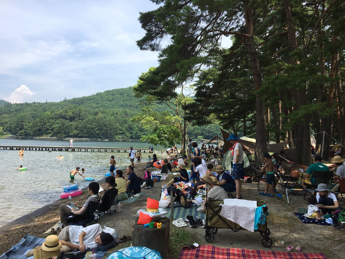 木崎湖キャンプ場 On Twitter アルプスブックキャンプ盛り上がってます 木崎湖は今日も晴天 そして優しい風が吹いてるのでみんな気持ちよさそう