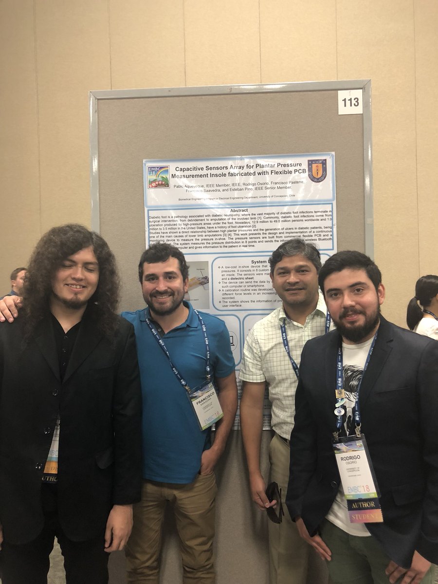 Pablo_Aqueveque's tweet photo. Feliz con la participación y manejo de los estudiantes con sus proyectos !!! Tremendos proyectos, excelente recepción. En #EMBC18 @IEEEembs https://t.co/ugaNYfXtgb