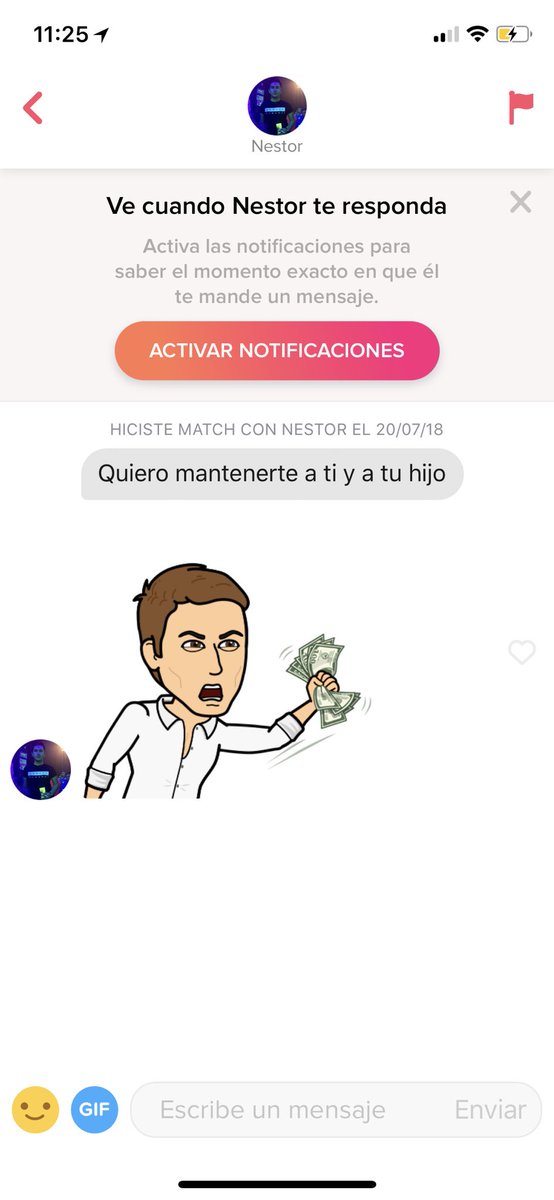 jimenamung's tweet photo. Abrí Tinder porque pensé que sería divertido y para no tomarlo en serio decidí poner esa caption y poner esa foto y esto sucedió JAJAJAJAJAJ i want to marry him https://t.co/KVrBMavd0S