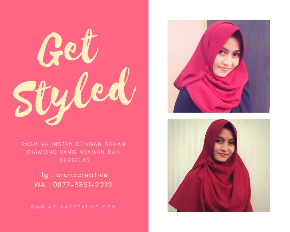 aruna_creative's tweet photo. Bergaya di sabtu pagi bersama koleksi aruna creative. 
Koleksi jilbab pasmina instan dari aruna creative bisa melengkapi keceriaan anda di akhir pekan ini..

Happy weekend.
#pasminainstan
#bajulurik
#jilbab
#jilbabpasminainstan
#arunajilbab

https://t.co/wyMHraQyCE https://t.co/KmMHxNFJge