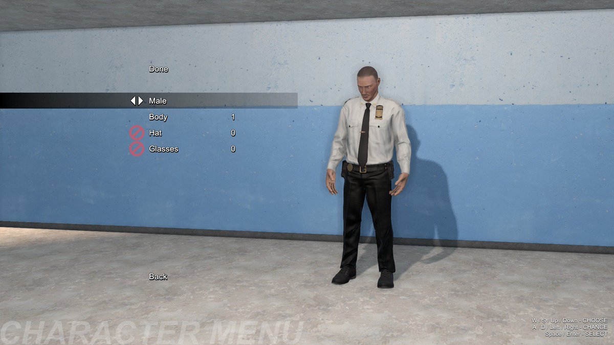 3adam15's tweet image. #FlashingLightsGame のアップデートをプレイした見た。プレイヤーキャラは以前の人物モデルが無くなり、新たなモデルに置き変えられた。性別は男女選べて服装は3種類。帽子と眼鏡は今のところは使えないが、そのうち選べるようになるだろう。