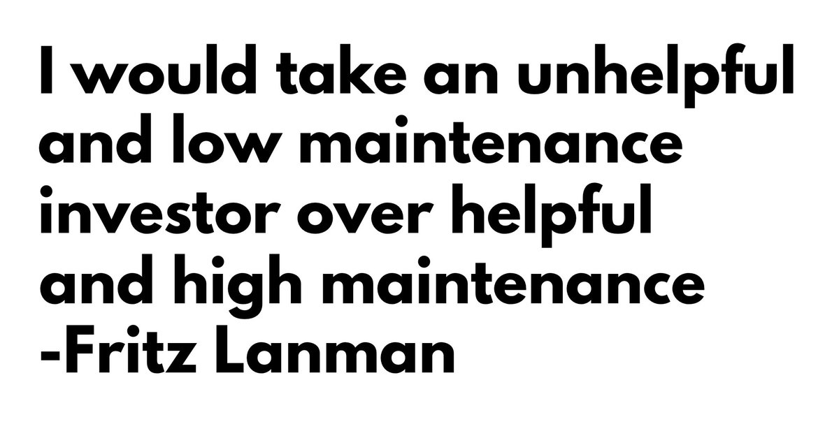 The Twenty Minute VC (@twentyminutevc) on Twitter photo Hear <a href="/Fritzanity/">Fritz Lanman</a> <a href="/classpass/">ClassPass</a> reveal the lens that all founders should screen potential new investors with, the quadrant of how helpful & how high maintenance? Love to hear your thoughts and experiences towards this <a href="/lpolovets/">Leo Polovets</a> <a href="/ryan_caldbeck/">Ryan Caldbeck</a>? buff.ly/2uOg0ZA #vc #startup Hear <a href="/Fritzanity/">Fritz Lanman</a> <a href="/classpass/">ClassPass</a> reveal the lens that all founders should screen potential new investors with, the quadrant of how helpful & how high maintenance? Love to hear your thoughts and experiences towards this <a href="/lpolovets/">Leo Polovets</a> <a href="/ryan_caldbeck/">Ryan Caldbeck</a>? buff.ly/2uOg0ZA #vc #startup