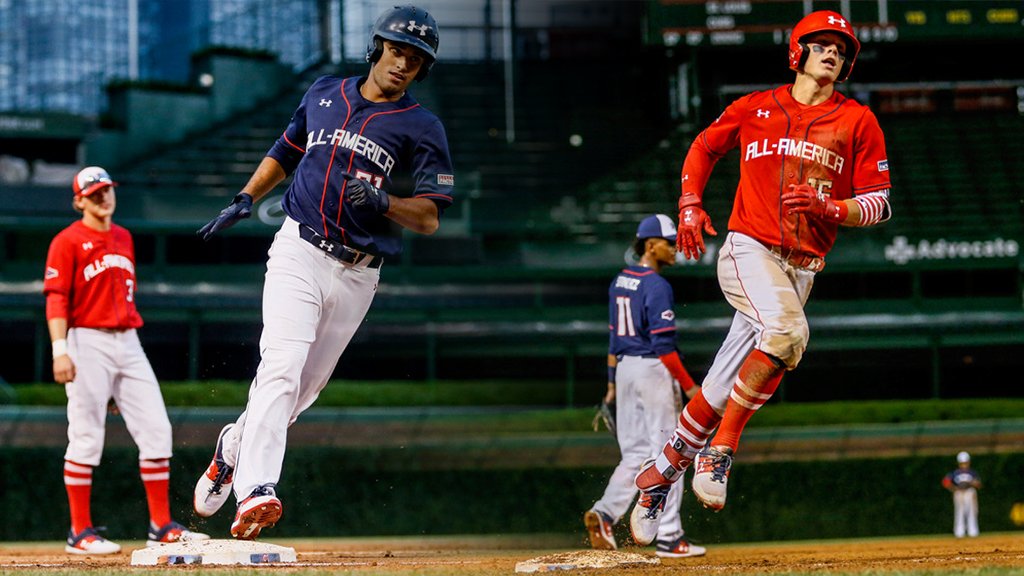 A couple of crazy clouts by potential 2019 top 5 <a href="/MLBDraft/">MLB Draft</a> picks in tonight's @UABaseball #UAAllAmerica Game. Watch where these things go:

Riley Greene: atmlb.com/2O0Myu5
Bobby Witt Jr.: atmlb.com/2LuAJh6