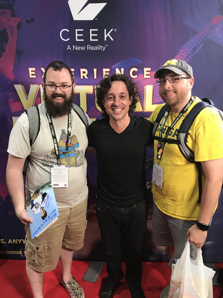 SteinBlad's tweet photo. @TINBand totally finally met my best friend today!  Photographic evidence to prove it even haha!  Thanks for the fun meet and greet, what a stand up guy! https://t.co/WYF7qdK9Yn