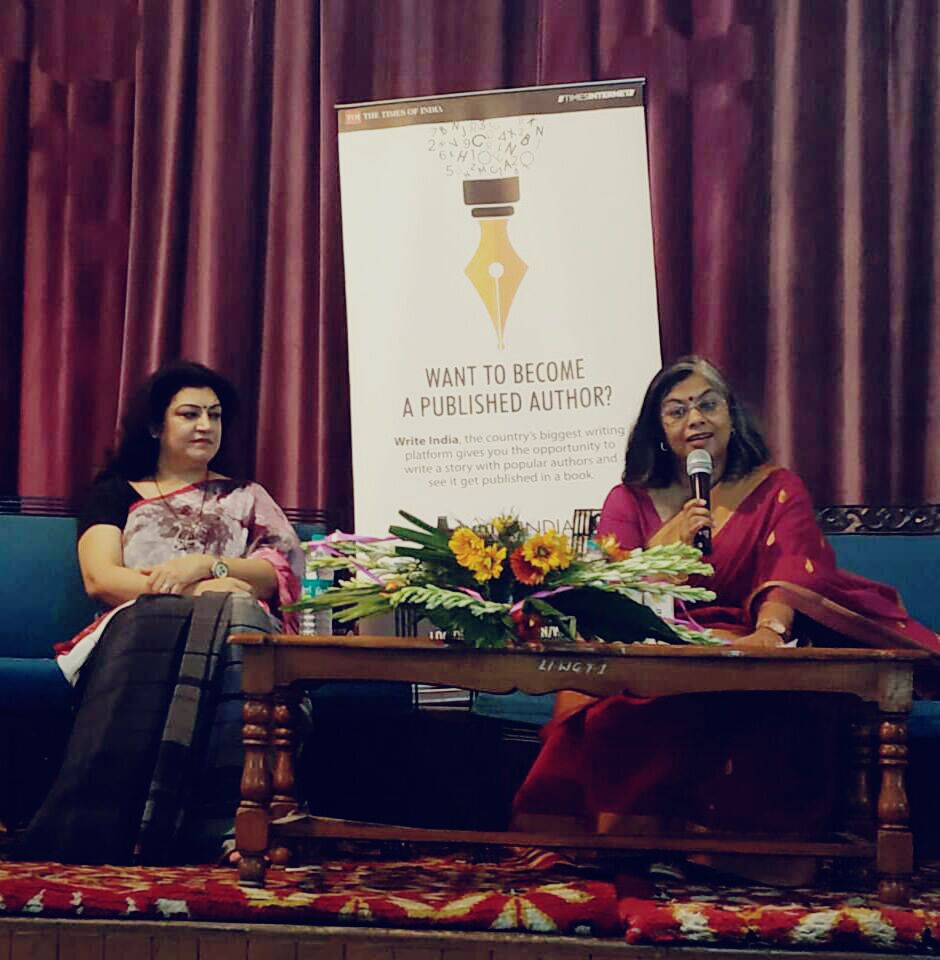#TOIWriteIndia winners and authors <a href="/harshalisingh/">Harshali Singh</a> and <a href="/sutapabsu20/">Author Sutapa Basu</a> in conversation at Lady Irwin college, University of Delhi. They shared their experiences and journey of Write India and encouraged students to write!
<a href="/VinitaNangia/">Vinita Dawra Nangia</a>