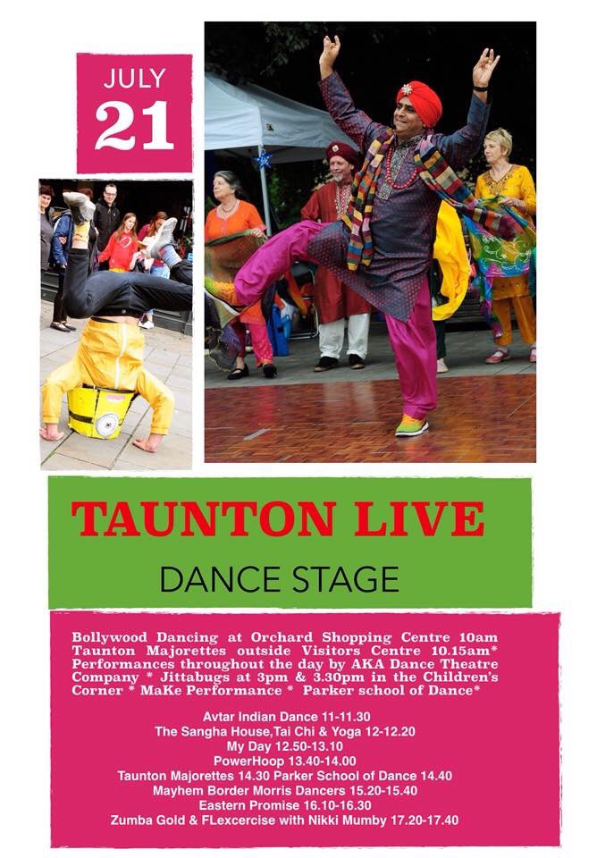 LiveTaunton's tweet photo. Itโs #Today ๐๐๐ so much going on in #Taunton today for #TLive2018 11-7pm check out the website https://t.co/sFJomjKMiW or pop along to our information point on Goodland Gardens to find out more #ArtsFestival #Free #Somerset #VisitTaunton #WhatsOnSomerset
@GoCreateTaunton https://t.co/swppKuSce0