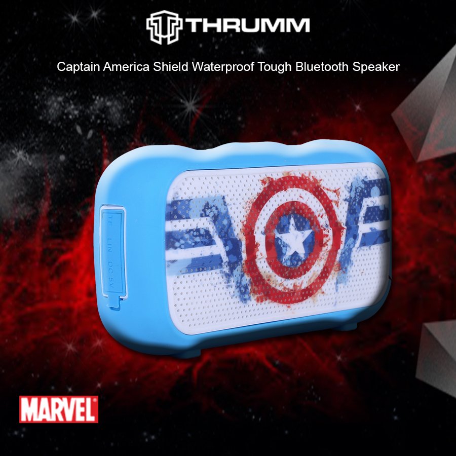 Thrumm_India's tweet photo. THRUMM Captain America Shield Waterproof Tough Bluetooth Speaker. Available on #Amazon and #Flipkart.
Amazon: https://t.co/TT4HUok8n6
Flipkart: https://t.co/QJa1m5LREl
#marvel #avengers #avengersinfinitywar #Amplifyyourcool #Thrumm #keepthrumming #heartbeatsthrumm #musical https://t.co/mxPTMdr3KA
