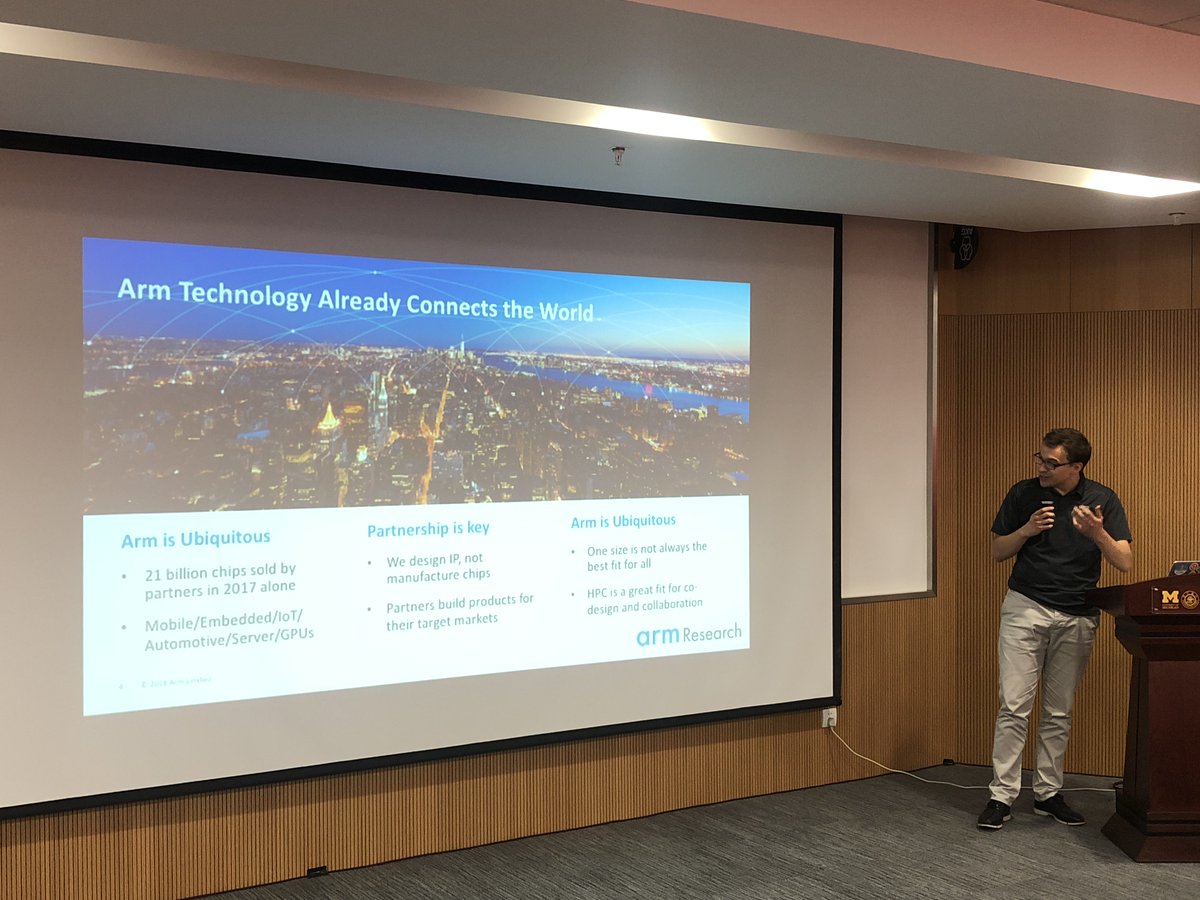 JamesLinHPC's tweet photo. . @filippospiga of @ARM Research is kicking off the afternoon session of the ARM HPC workshop https://t.co/4ZfCL8I8dO