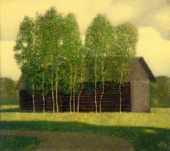 알렉산더 그리쉬케비치의 초록 그림들도 눈을 시원하게 한다.
굳이 세상을 해석하지 않아서 좋다.
그저 보이는대로 느낀대로 그려진 그림들.
그림이 위로가 되는 순간.