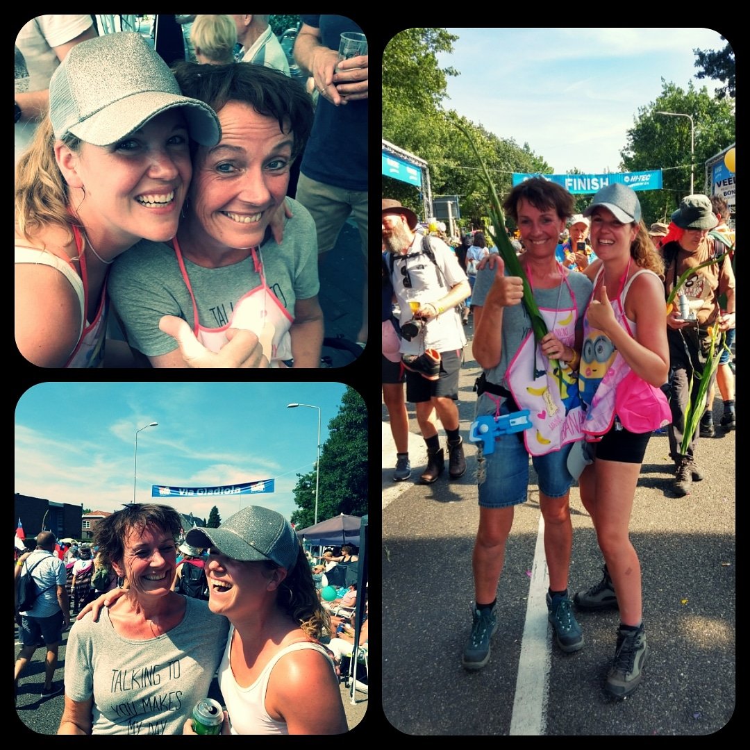 Loge_10's tweet photo. So proud!! Marije finished the Nijmeegse 4-daagse for the 3th time!! Thanks Masja for the lovely week!! #4daagse #160km #nijmegen #finish https://t.co/Ug6t7SdMPe