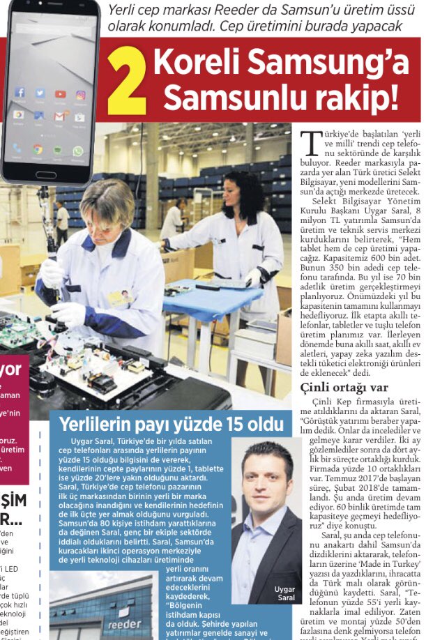 ykaratepe's tweet photo. Şimdi Samsung düşünsün. 

Samsun’dan Samsung’a dev rakip. https://t.co/gesRlOe1hn
