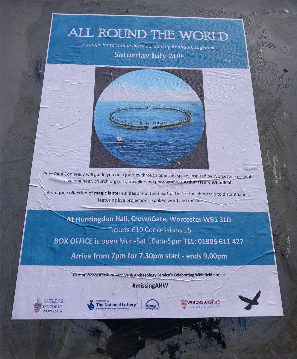 RedhawkL's tweet photo. All Round The World... Saturday 28th at Huntingdon Hall in Worcs at 7pm...last chance to experience this awesome multi media trip...call 01905 611427 for tickets! #missingAHW https://t.co/zt3o2Ylwvh