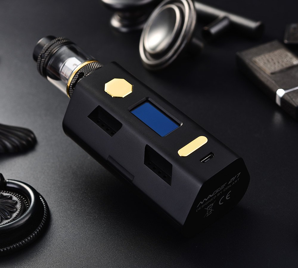 A beautifully crafted devise. Black and gold colour😍
MAGE 217 KIT is available at: coilart.net/mage-217-kit 
#officialcoilart #mage217 #magesubtank #subtank #smok #tfv8baby #meshcoil #rda #rta