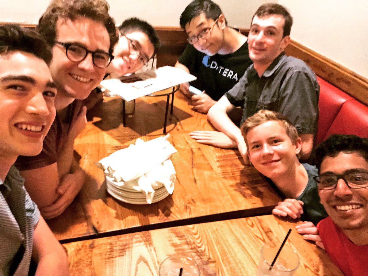 hackclub's tweet photo. We finally got our entire core team in the same picture! Also featuring @zanedb_ &amp; @seank_im, organizers of @HackChicago18.

We can’t wait to meet everyone tomorrow! And shoutout to @megscui, Ava, Victor &amp; @yevbar – we miss you and we’ll catch you tomorrow! #HackToTheMoon https://t.co/NyCPAiFszo