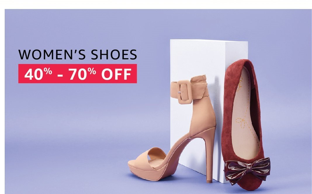 cashbackpao's tweet photo. 40% to 70% off on Women's Shoes for today only, Hurry-up!!!

for offer click: https://t.co/shYbo96axe

#shoes
#dealsOftheDay
#AmazonIndia
#falt50
#flat70
#shoeasDeals
#NexOrNever
#free
#cashbackpao
#cashback
#women
#womenfashion 
#WomenEmpowerment https://t.co/eqTJ68Ag39