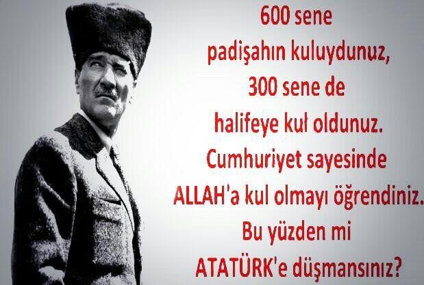 Atatürk’ü sevmek bir yürek, onur ve şeref işidir!
Korkularının üzerine gidip onu yenebileceğini düşünen bedevi kalıntısı, küçük aklı ile bir tane ATATÜRK olduğunu düşünüyor,
Hepimiz Mustafa Kemaliz.

#SafiyeinciTutuklansın