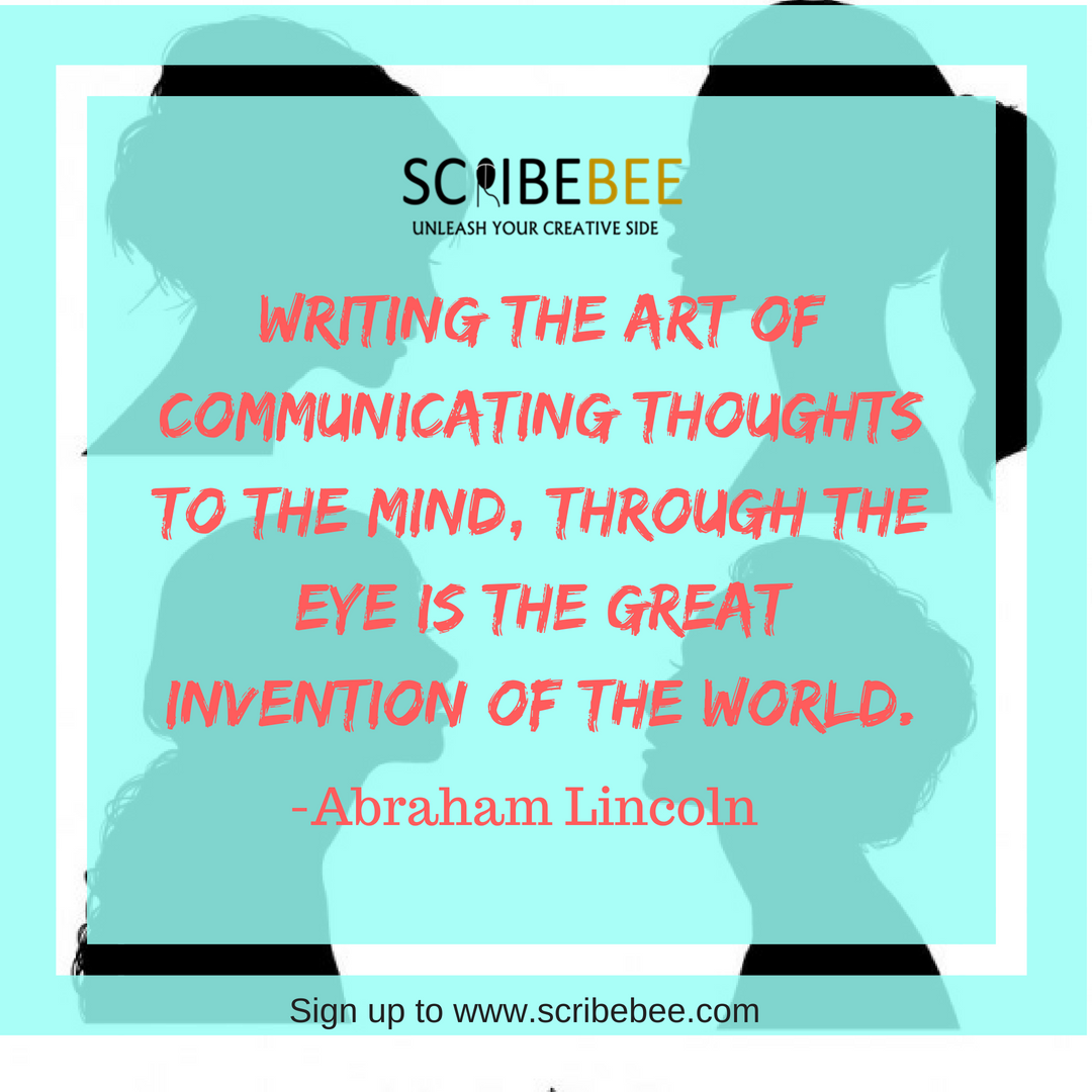ScribeBee's tweet photo. Writing--the art of communicating thoughts to the mind, through the eye--is the great invention of the world. -Abraham Lincoln
Join https://t.co/c4rIY2sQKx
#Writing #reading #creativity #Storytelling #writingcommunity #daretowrite #daretoread #scribebee #positivesocialmedia https://t.co/LXlhion3Zj