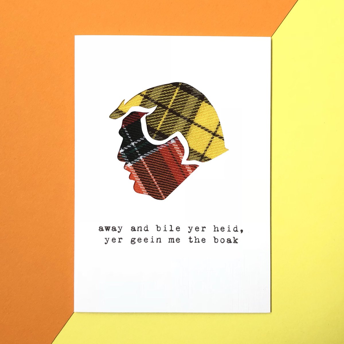 HiyaPalCards's tweet image. Aye. Enough said. #DumpTrump #peoplemakeglasgow #boak #ScotlandAgainstTrump #madeinscotland