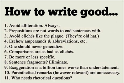 DJCollins82's tweet image. How to write good.....
😂😂😂
#amwriting
#writingadvice