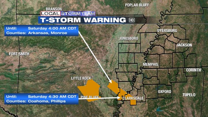 LocalStormTeam's tweet photo. A Severe T-Storm Warning is in effect for the counties below. #localmemphis https://t.co/d5vY7hDXjY