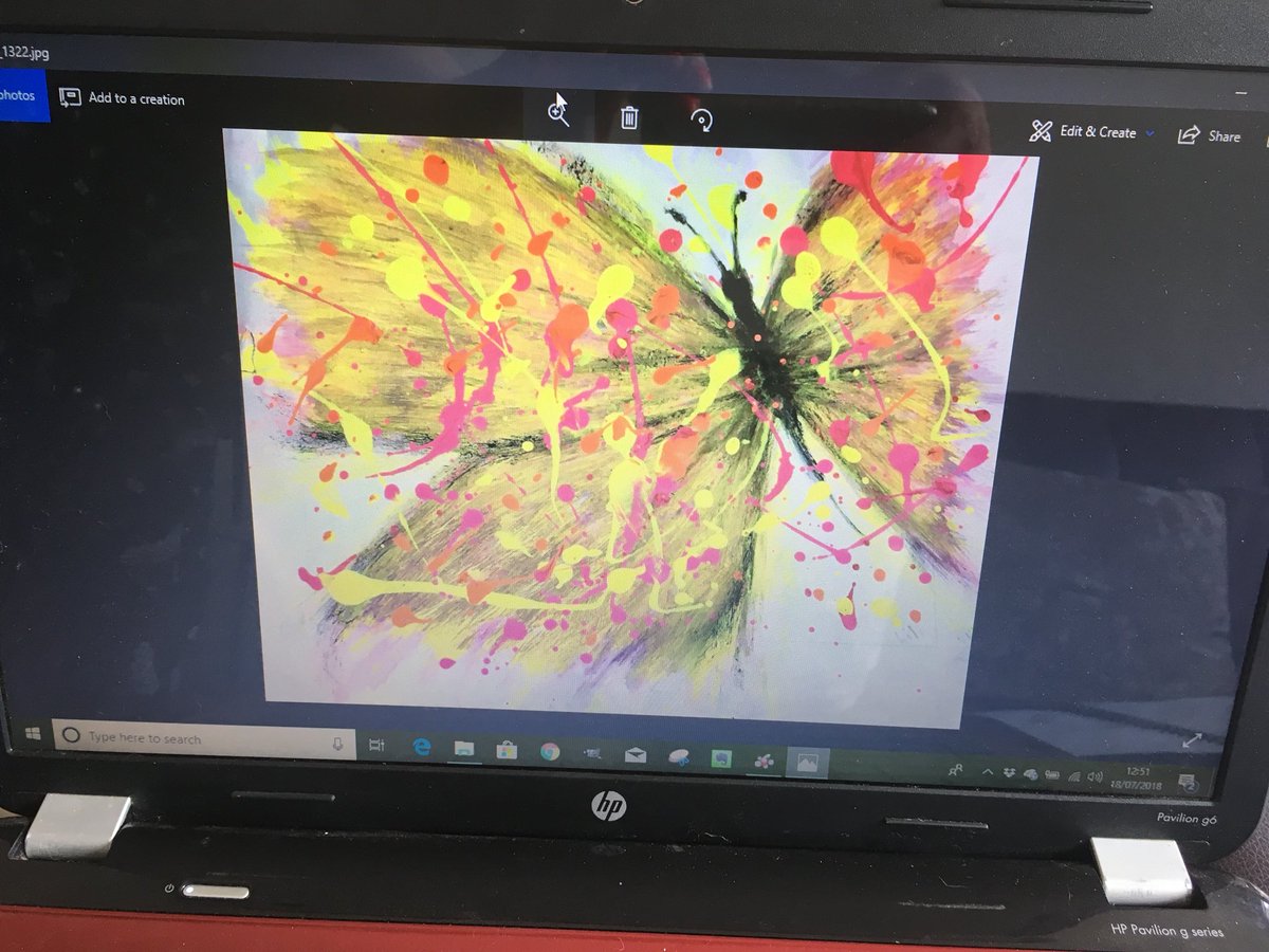 Finishing touches to my “Abstract Butterfly Collection” before I get some sample prints made up #norush #fortherightreason #butterfly #Butterflies #art #abstract #artists