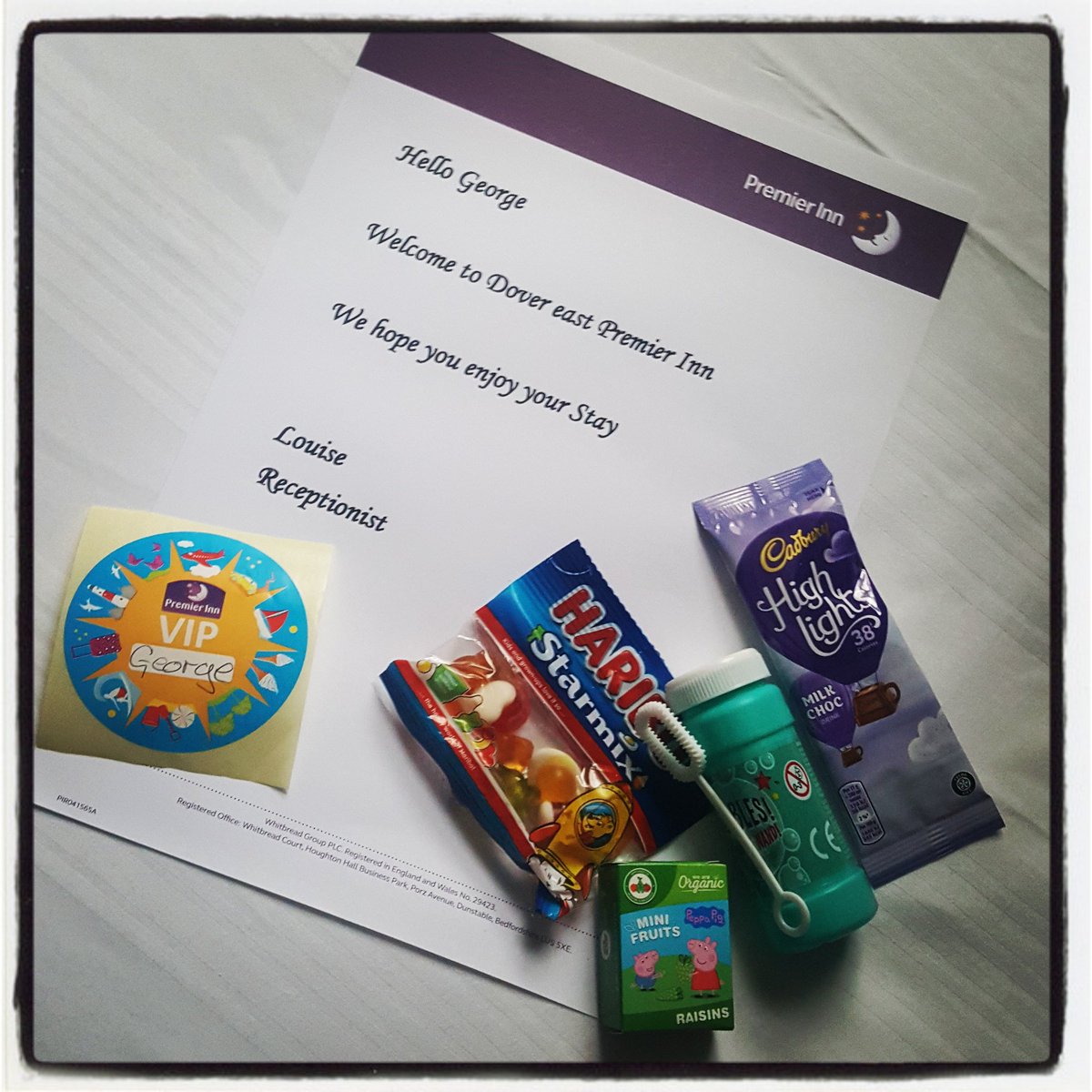 DoverEastPI's tweet photo. A surprise for a young guest, who just loves Premier Inn... ๐ x @SDEBD @NewboldElaine @KentArea @Pipulse1 @placemadebyyou @WeRForceForGood @RikkiQuinlan #borntobepurple #piwow #SummerOfService @premierinn #whatwedobest @JustLouise_xx https://t.co/8wWSqOAlTI