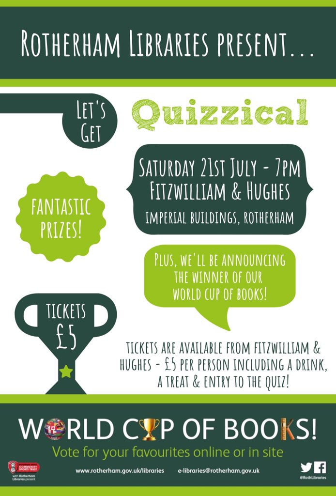 Really looking forward to #LetsGetQuizzical at <a href="/FandHCoffee/">Fitzwilliam & Hughes</a> tonight 😊 Still a few tickets left if you want to join us! #WorldCupofBooks #WCoBRoth