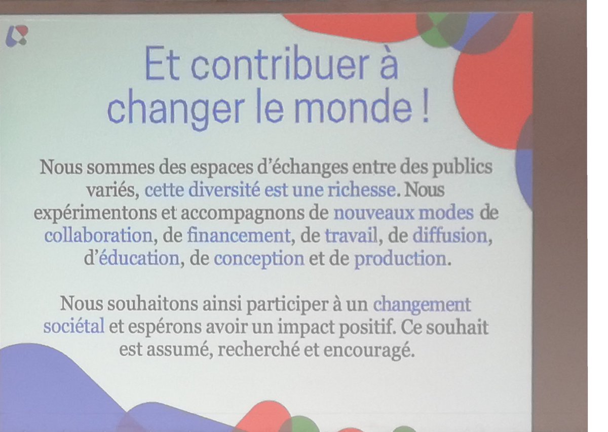 Les 4 notions clés qui rassemblent les #fablab français #Faire #Apprendre #Partager #Changerlemonde #FAB14 #FabLabFestival @fablab_fr #RGCS <a href="/collspaces/">Coll. Spaces (RGCS)</a>