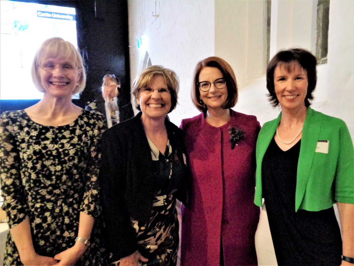 LynBeazley's tweet photo. Great to attend @CurtinUni dinner to announce Julia Gillard Women in Leadership scholarships. Share news of PRISM Alliance of all 5 Universities to support students applying for prestigious scholarships with Ms Gillard AC, VC Prof Deborah Terry AO, &amp; Dr Liz Henry. https://t.co/hKRes6aajV