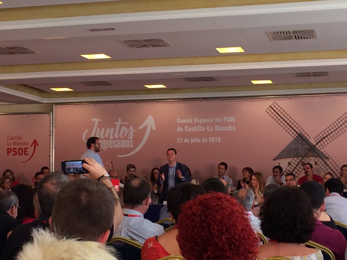 AuroraVDC's tweet image. Sábado de Comité Regional PSCM-PSOE donde ha sido proclamado Emiliano García-Page como único candidato a la presidencia de Castilla-La Mancha para las próximas elecciones. 
#JuntosProgresamos
#CLMesdePrimera