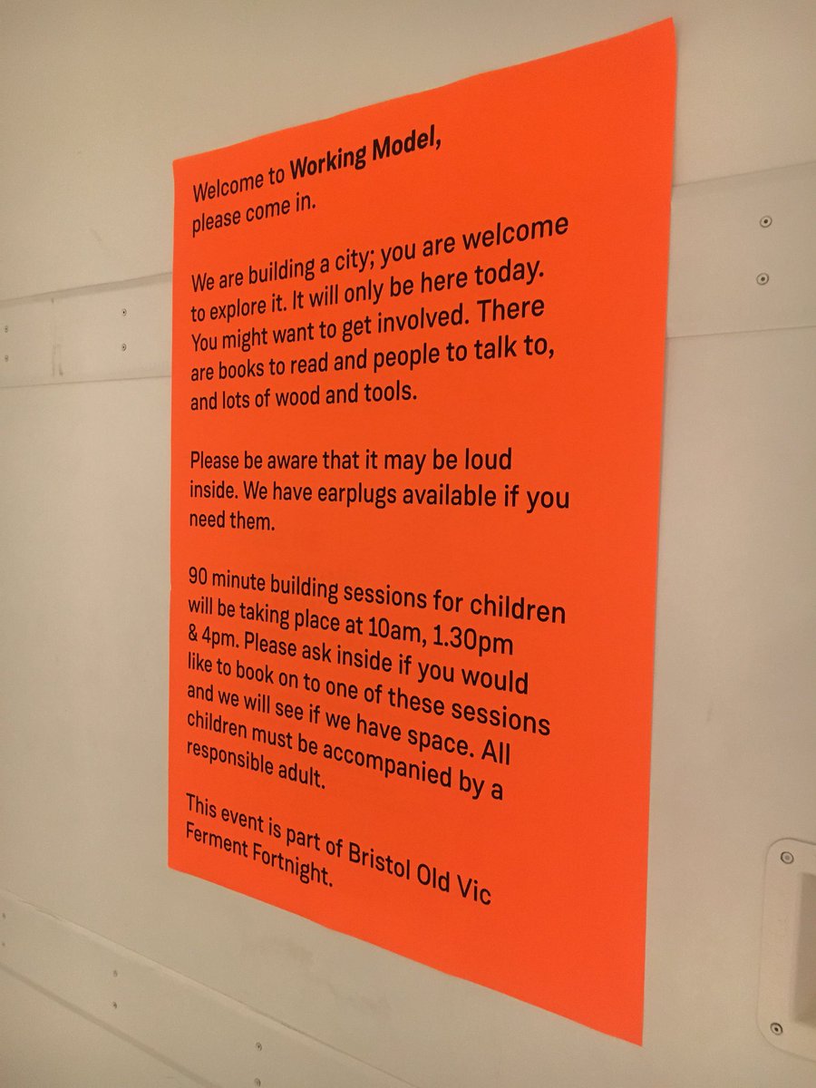 BristolFerment's tweet image. Come on down to @ArnolfiniArts to build a city! #WorkingModel at 10am, 1:30pm and 4pm.