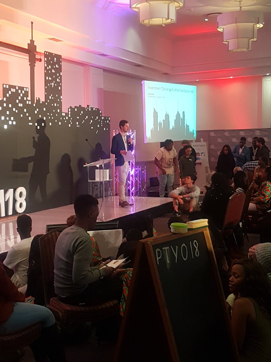 <a href="/AllanGrayOrbis/">Allan Gray Orbis Foundation</a> #AGOFJAM18 #KyleDodds takes to the stage to introduce the Investment &amp;Wild Card Challenge. An opportunity for fellows to pitch their business. Winners will receive <a href="/allangray/">Allan Gray Limited</a> unit trusts worth R10000