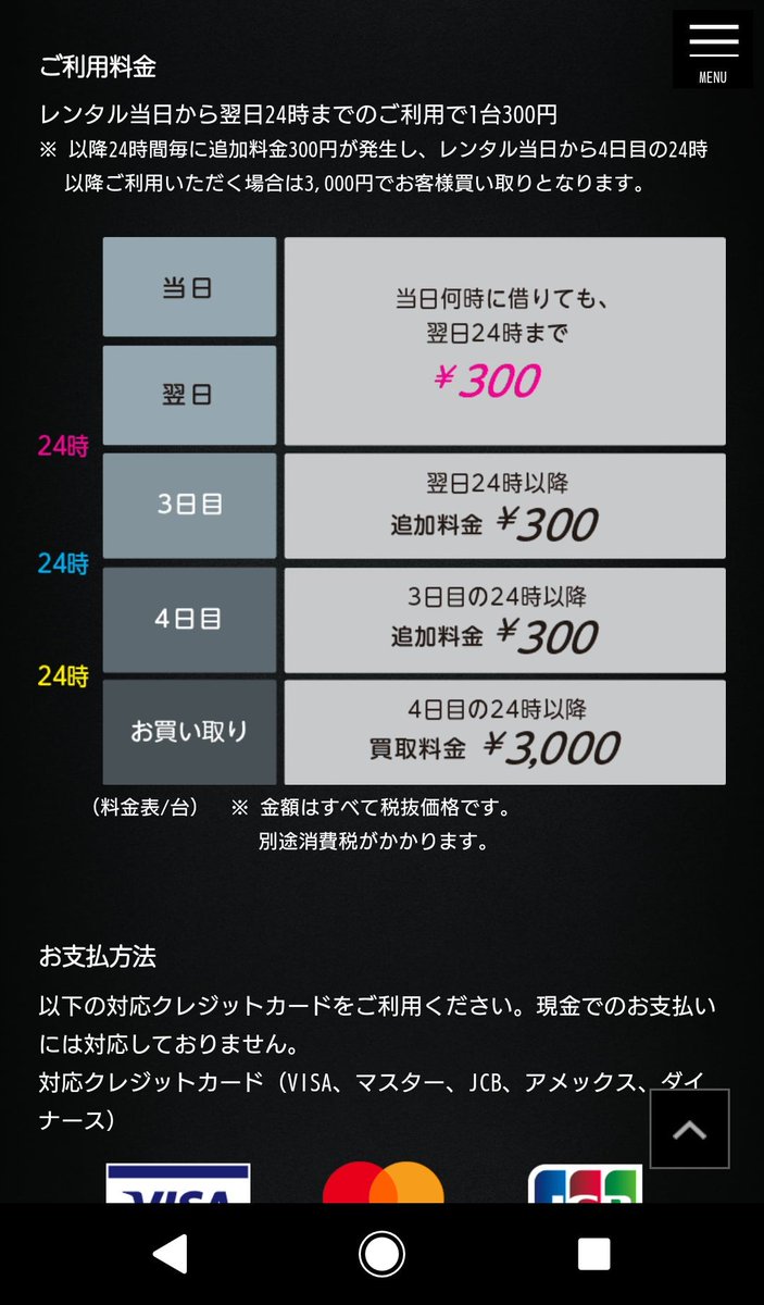 のっきい On Twitter モバイルバッテリーレンタルの充レン 採算取れるのか借りたら返さない人多そうだなぁと思ったら 無人機で先にクレカ登録 クレカ持ってない人は使えない で返さないと自動で お買い上げになるシステム なかなか面白い W