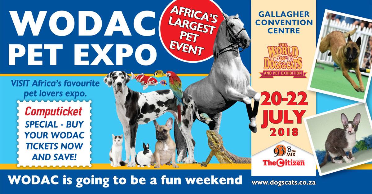 AFRILIVE's tweet image. Afri Live Stream and Productions at the 14-16 July 2017 - WODAC Pet Expo.   #afrilivestream  #wodac2018 #wodacpetexpo #gallagherconventioncentre #dogs #gats #pets #animals WODAC is renowned for its world-class attractions. All under one roof, 10,000sq m of FUN. @WODACPETEXPO