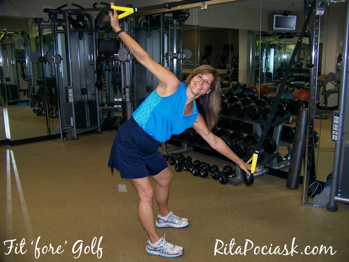 One of my favorite TRX warm-ups for golf. 
#ritapociask #rpcoaching #areyoureadyfitness #fitforegolf #trxwarmup #golf #golfwarmup #golffitness