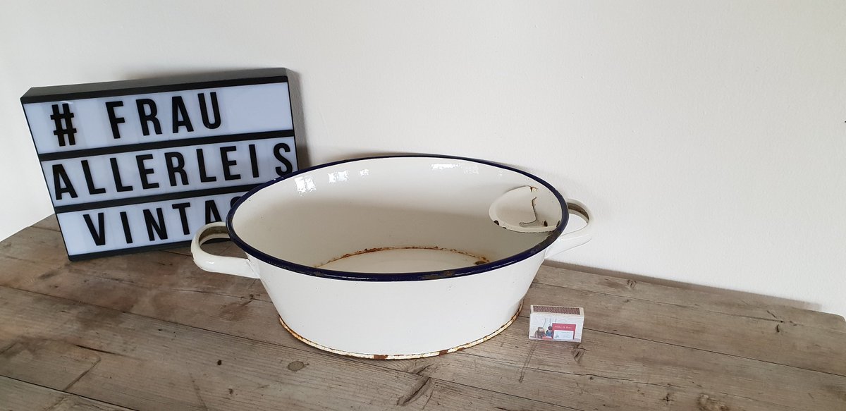 Emaille Schussel Als Waschbecken