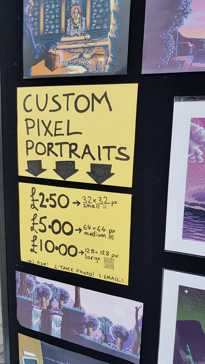MASHcreativeart's tweet photo. We're here today and having a great time at #AlfretonHappyFest! Come order a custom pixel portrait, see our prints or have an ask to see if we can help you! Love, MASH. https://t.co/J10LYzCCqL