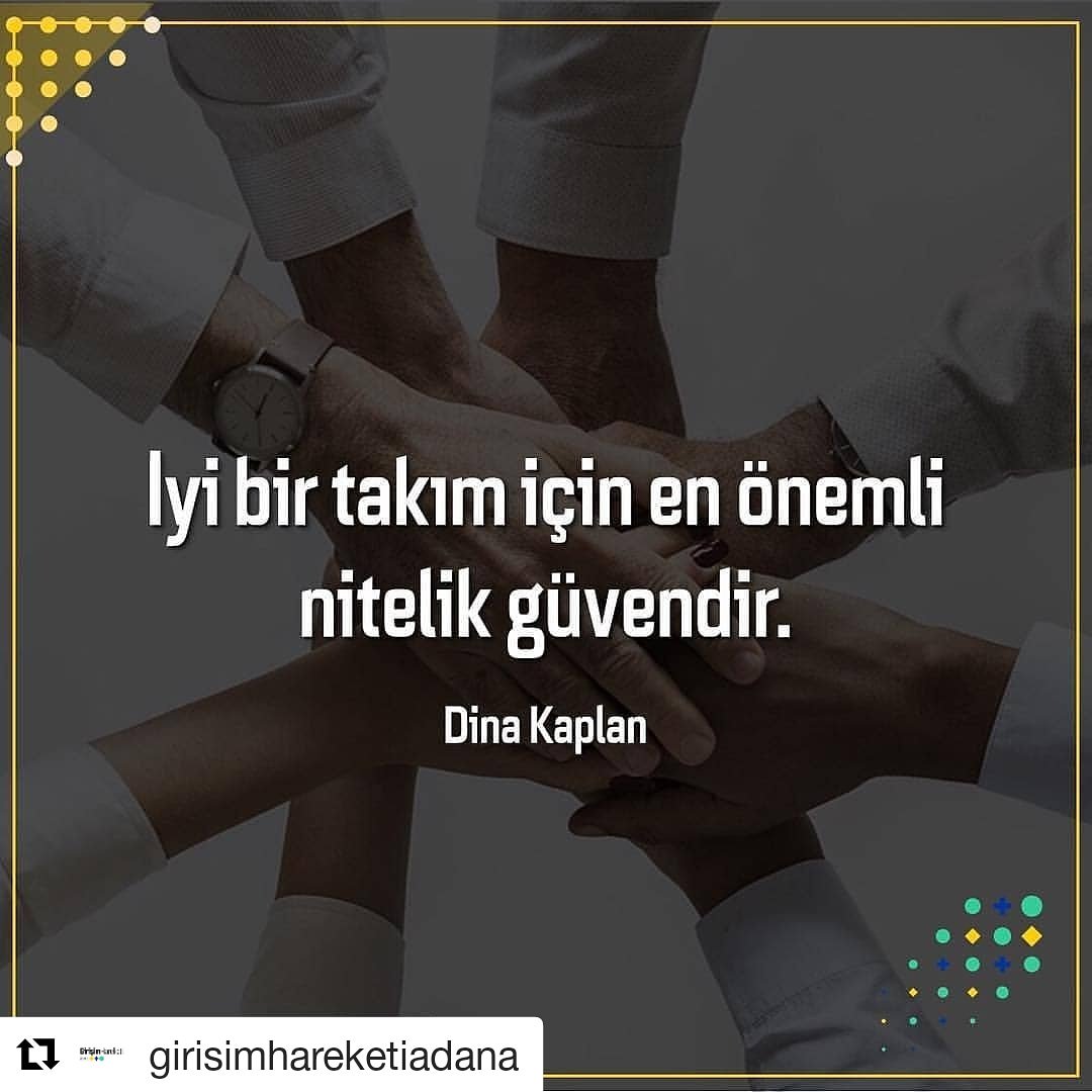 @girisimhareketiadana @GirisimHareketi
İyi bir takım için en önemli nitelik güvendir. #DinaKaplan #ÖğrenPaylaşGeliş #girişim #öğren #paylaş #geliş #liderlik #motivasyon #işdünyası #mentor #yatırım #startup #başarı #kişiselgelişim #eğitim #seminer #sohbet #atölye #zirve