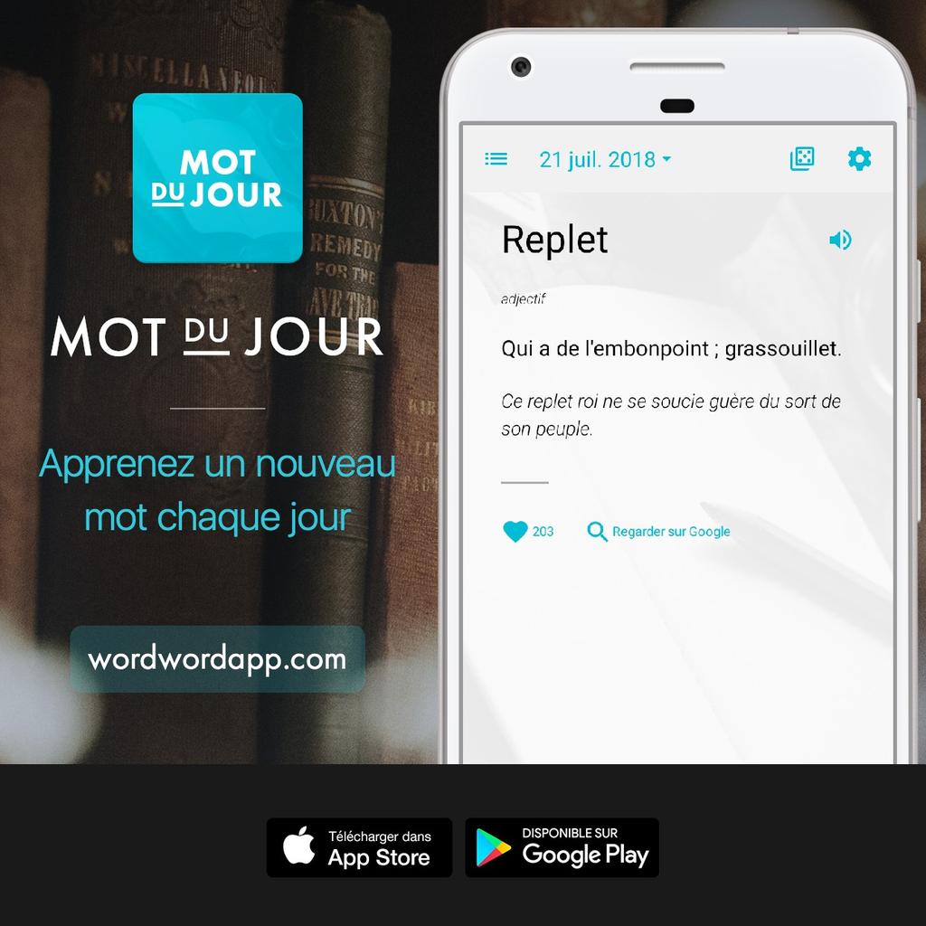 LamaWilfried's tweet image. J'ai aimé le mot du jour #Replet
