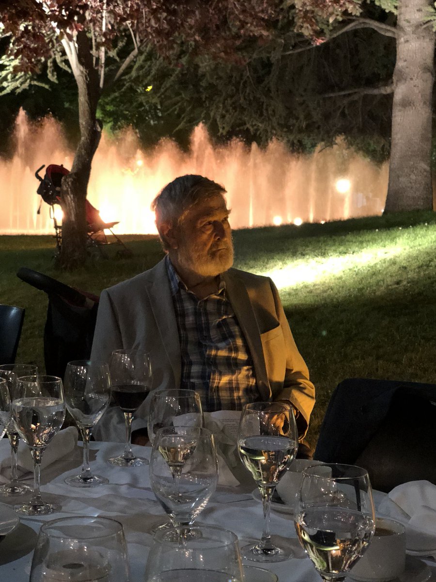 Mustanski's tweet photo. My mentor Dr. John Bancroft receiving the #iasr2018 Richard Green Lifetime Achievement Award. A well deserved honor. https://t.co/brPDj8LW9R