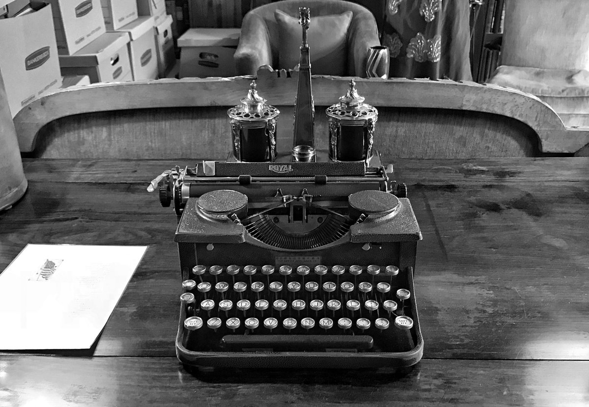 Pearl S. Buck’s typewriter. This amazing woman’s whole life inspires me. #satsplat #pearlsbuck