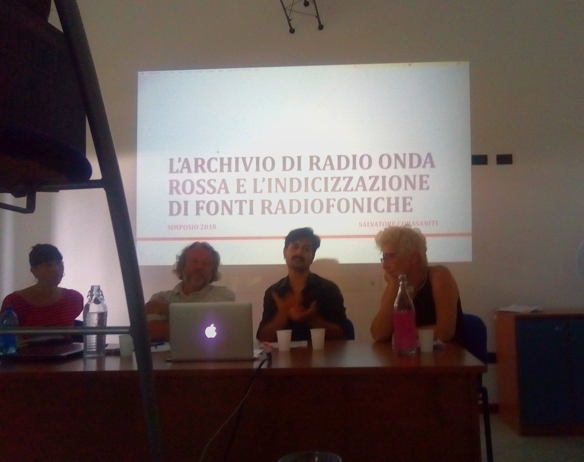 ceciliafe's tweet photo. Come indicizzare le fonti. Il caso di @Radiondarossa @rivistazapruder #SIMposio2018 https://t.co/kI3Q9WdwFd