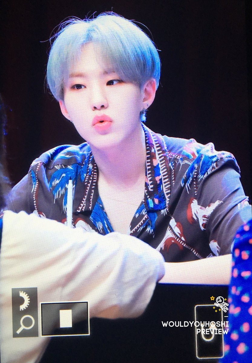 Pouting pouting is one of soonhoon's habit