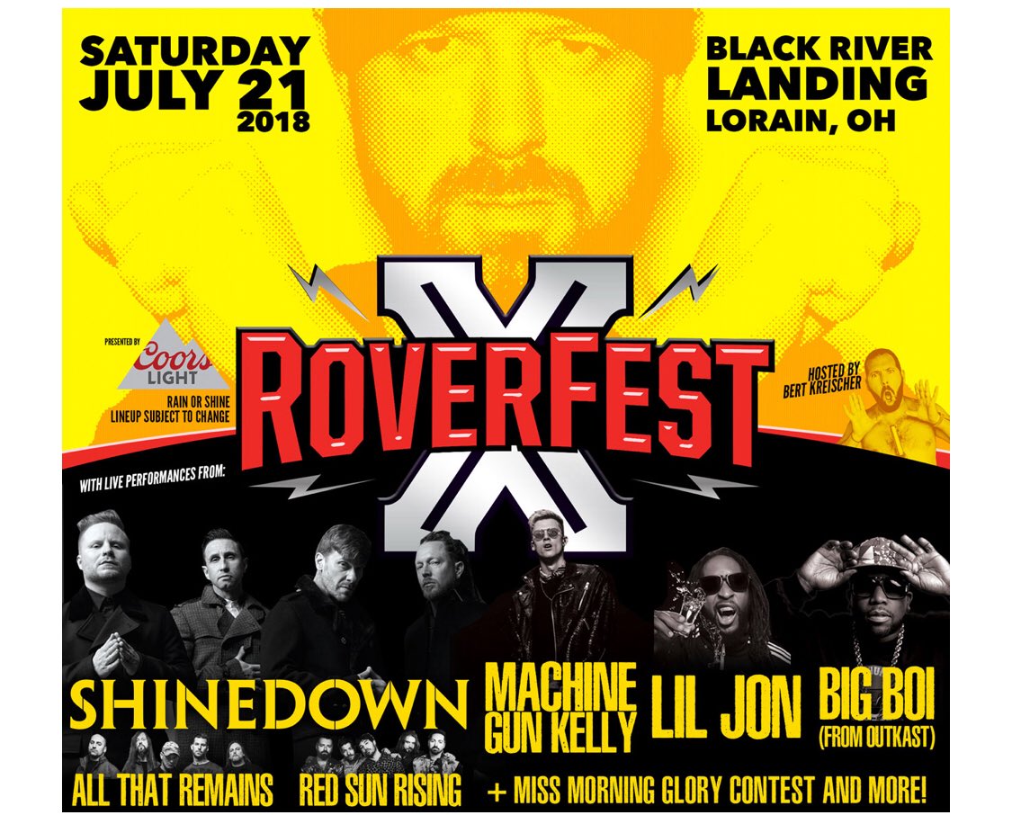 RSRmeSays's tweet image. @redsunrising playing some home turf in #Lorain @RoverFest see you there #thread #wearethread #WWMPD #ALLREDEVERYTHING sing so loud @MikeProtich can hear you through those monitors!
