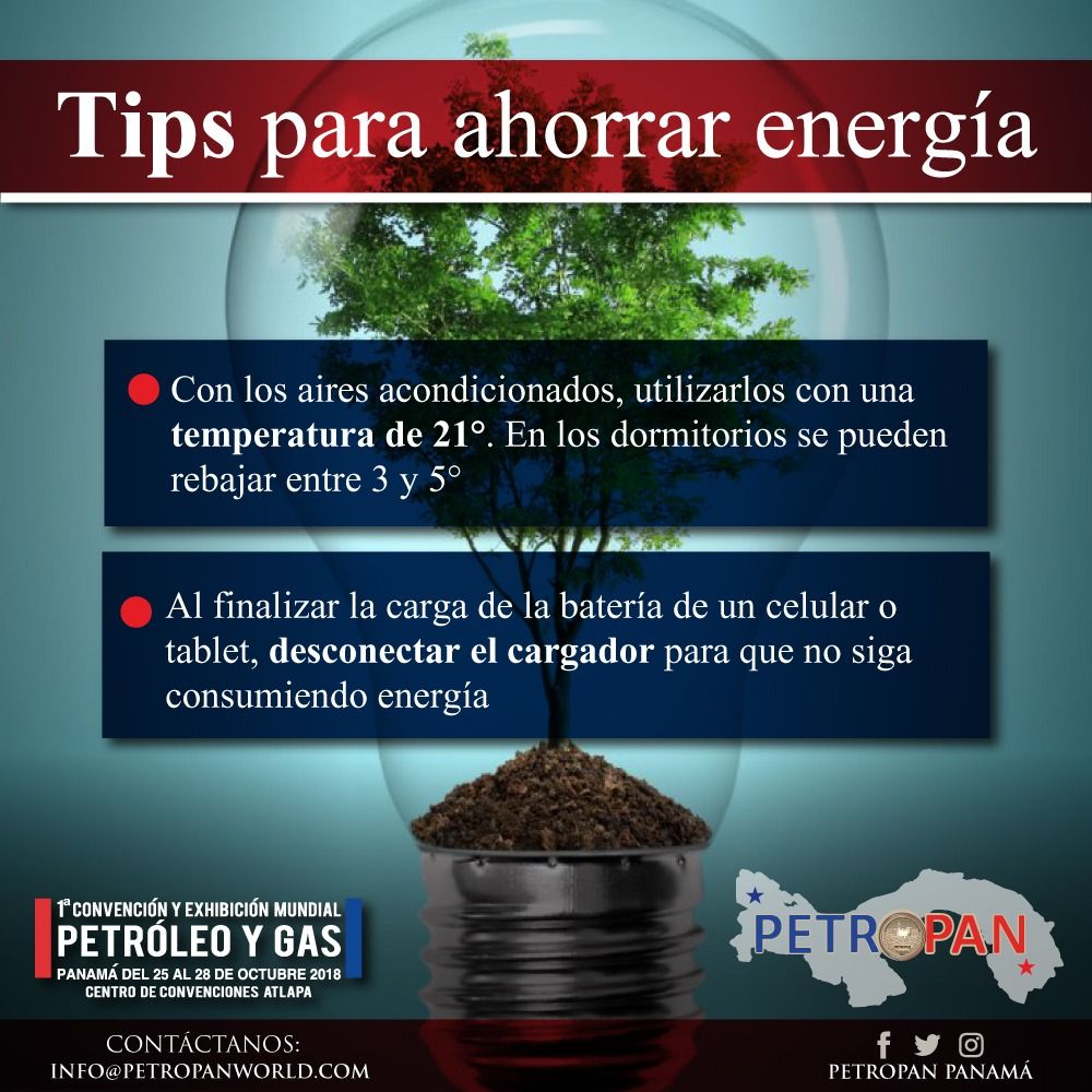 Tips para ahorrar energía #PETROPAN1018