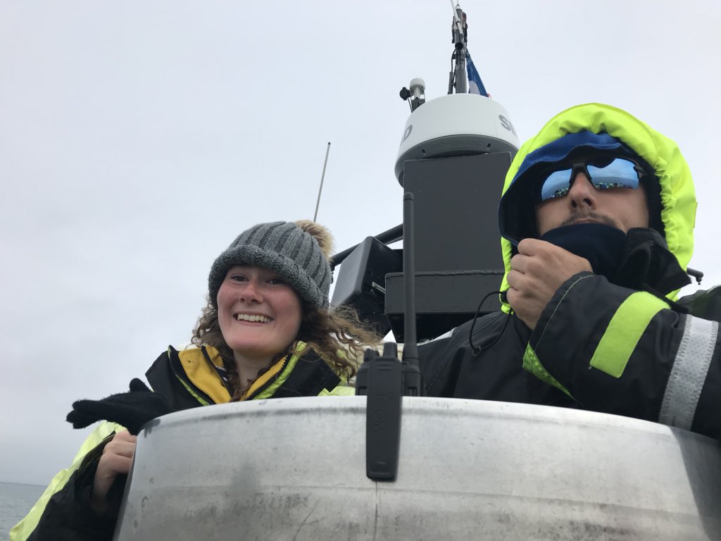 AHSIceland's tweet photo. Charlotte was the first to spot a Minke whale so the guide invited her to stand next to him to help him spot more (which she did) #prowhalewatcher #marinebiologist https://t.co/mdNQNd8U9e
