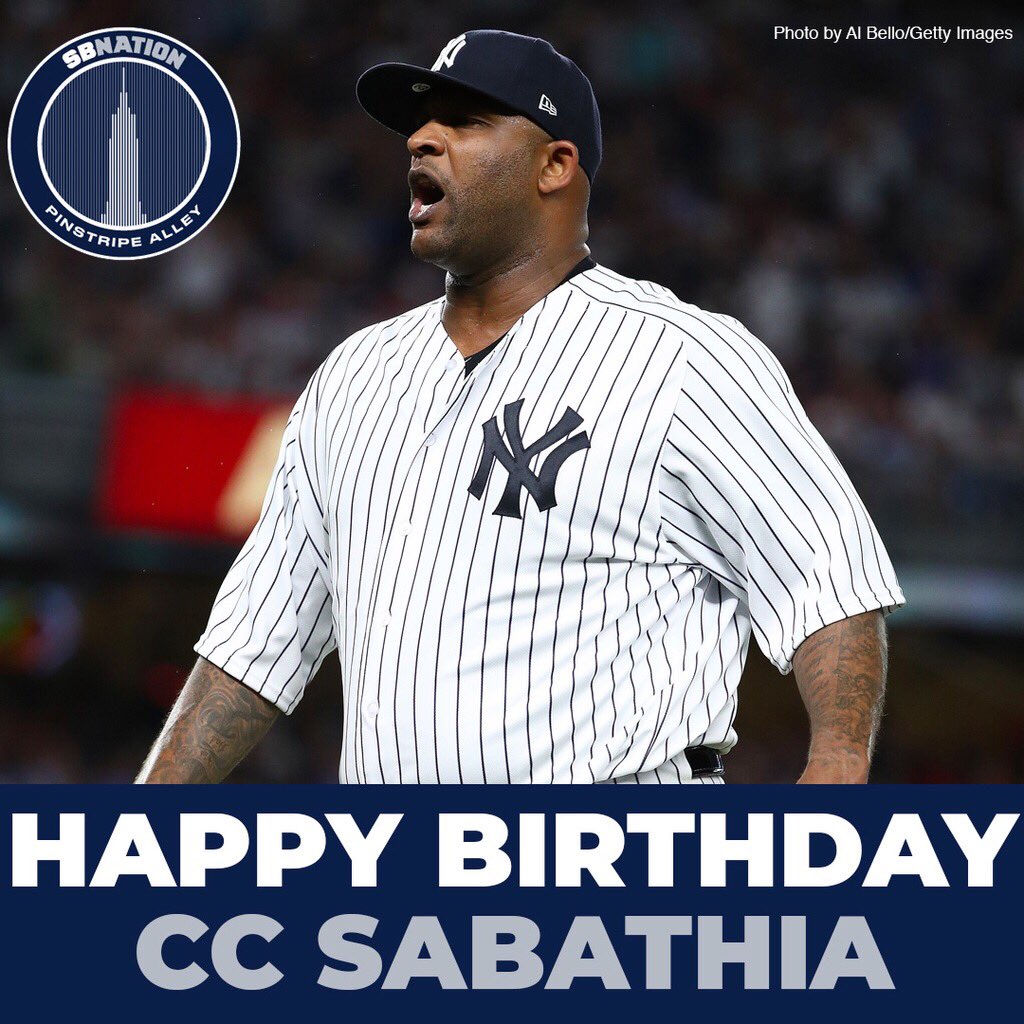 Let s wish a happy birthday to one of our favorite - and podcast host - CC Sabathia! 